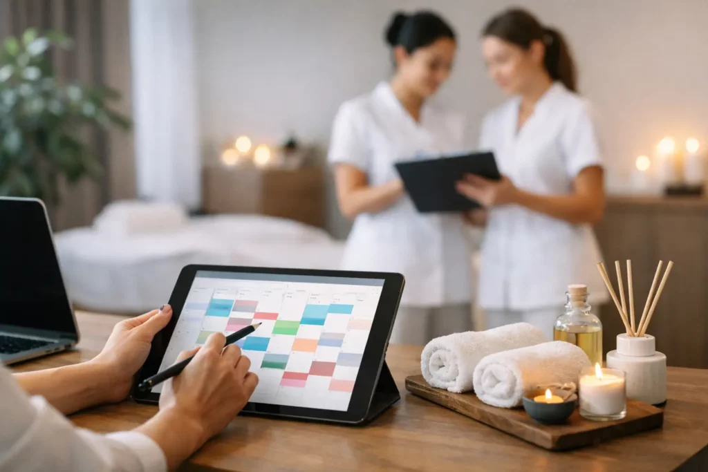 comment automatiser planning estheticiennes spa